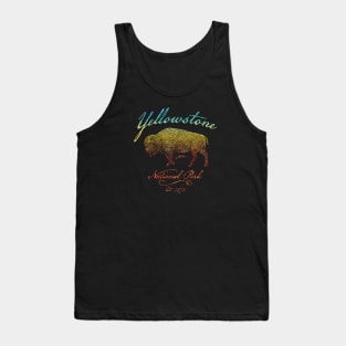 Yellowstone National Park Walking Bison Tank Top